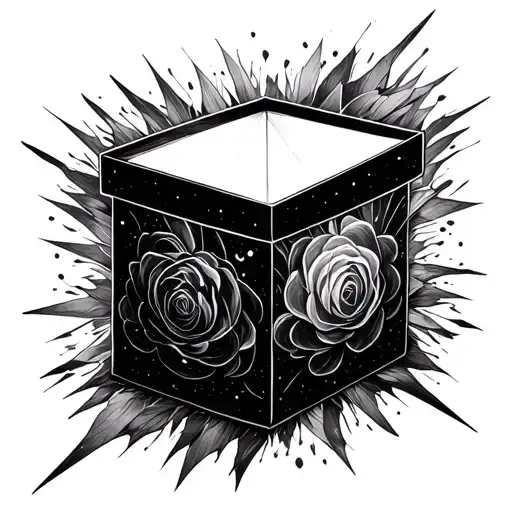 Black Box And Design Around It Luminous Points Of Small