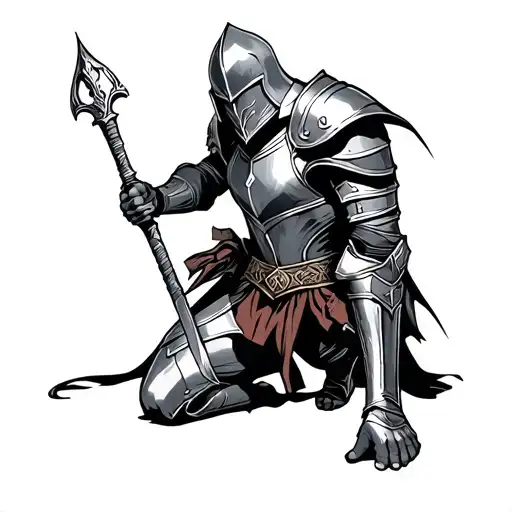 Knight Kneeling