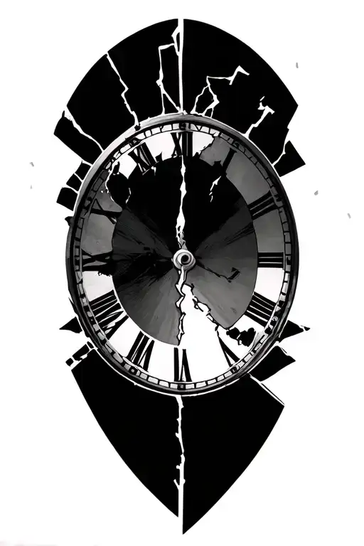Broken Clock Face