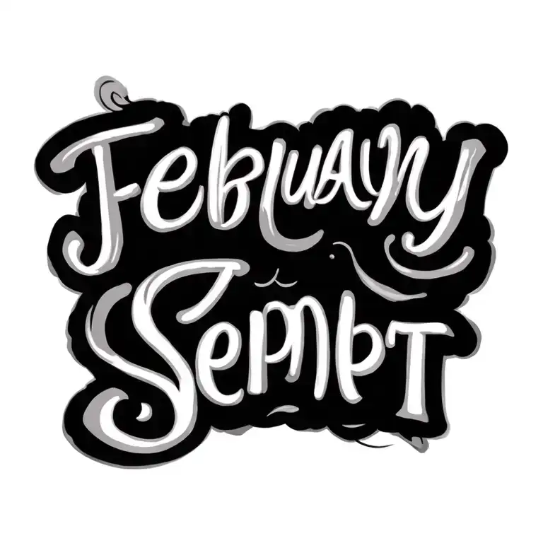 Writing Saying 'Feb June Sept'