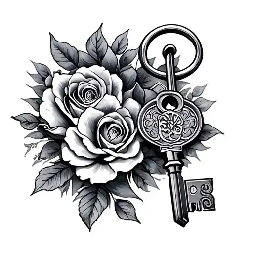 Lockand Key Tattoo Couple