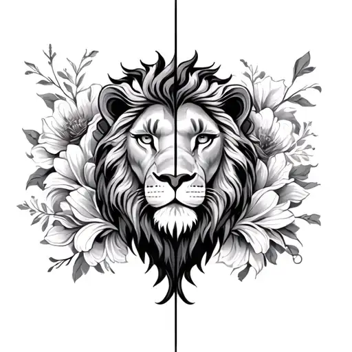 Half Dutch Lion And Half Fluer Di Les With Filigree