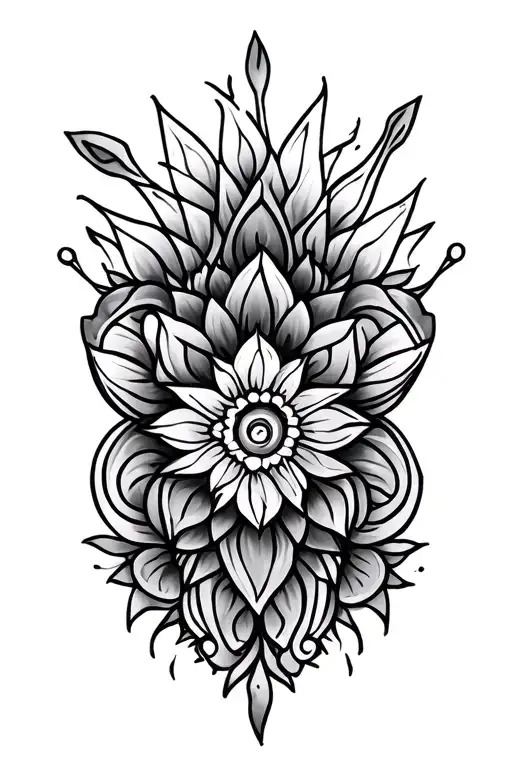 Mandala Design Incorporating A Lithuanian Flaf