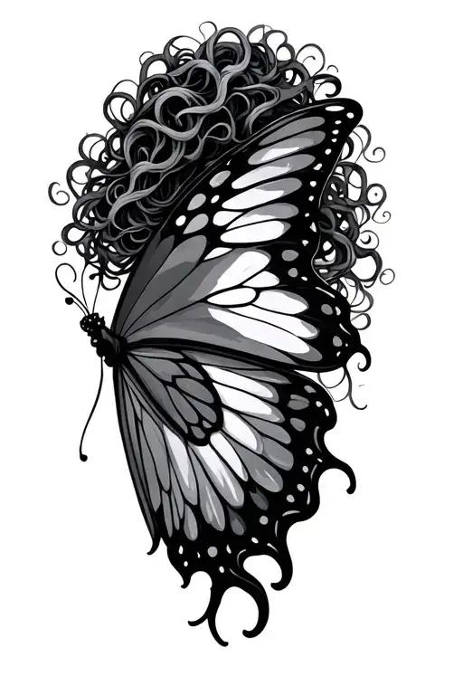 Medusa And Semicolon Butterfly Wings