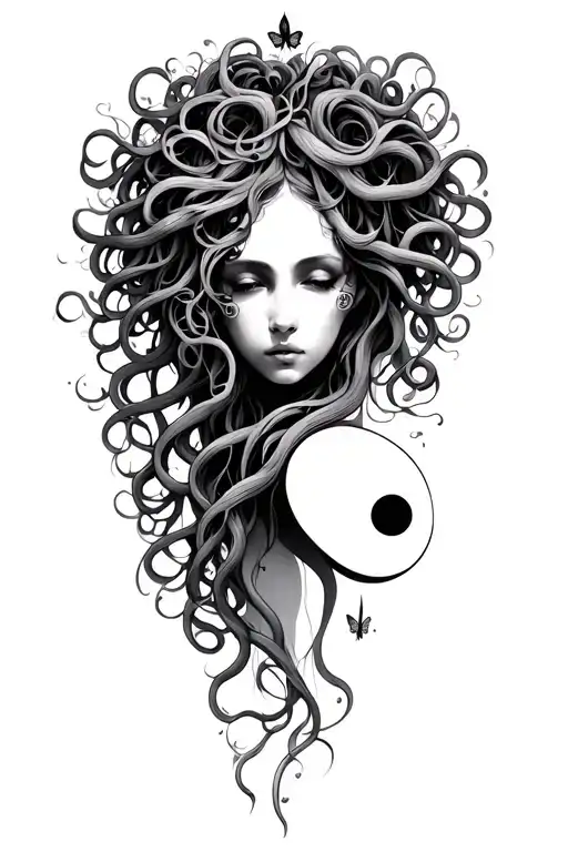 Medusa And Semicolon Butterfly