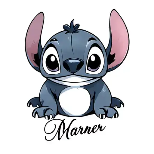 Stich And Name Written