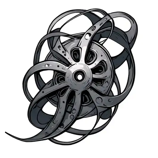 Tangled Movie Reel Unraveling