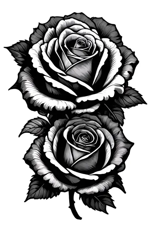 3 Roses Intertwined
