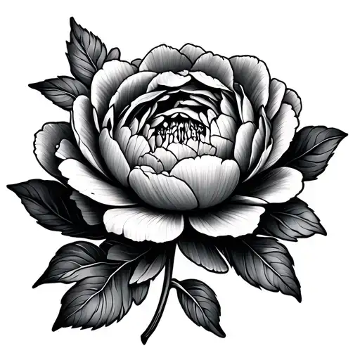 Cosmos Peony Flower Intertwined