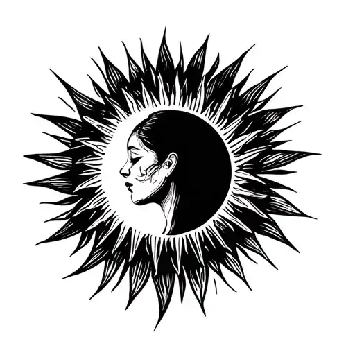 A Soul Full Of Sunshine Minimal With April Symbol Without Shape Line And Basic Tattoo idea