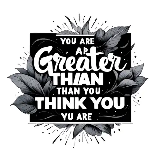 You Are Greater Than You Think You Are