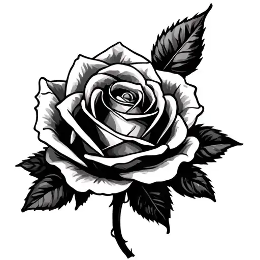 A Rose With A Stem Being A Name