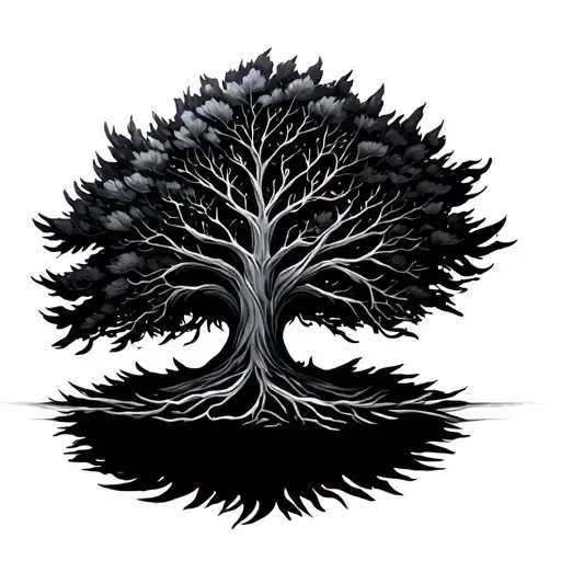 Tree Feather Of Life With