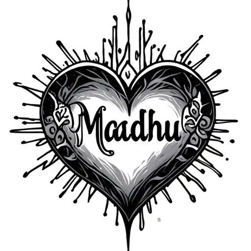 Madhu Name With Heart Beat
