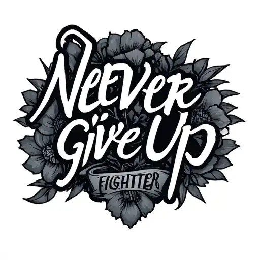 Never Give Up Fighter