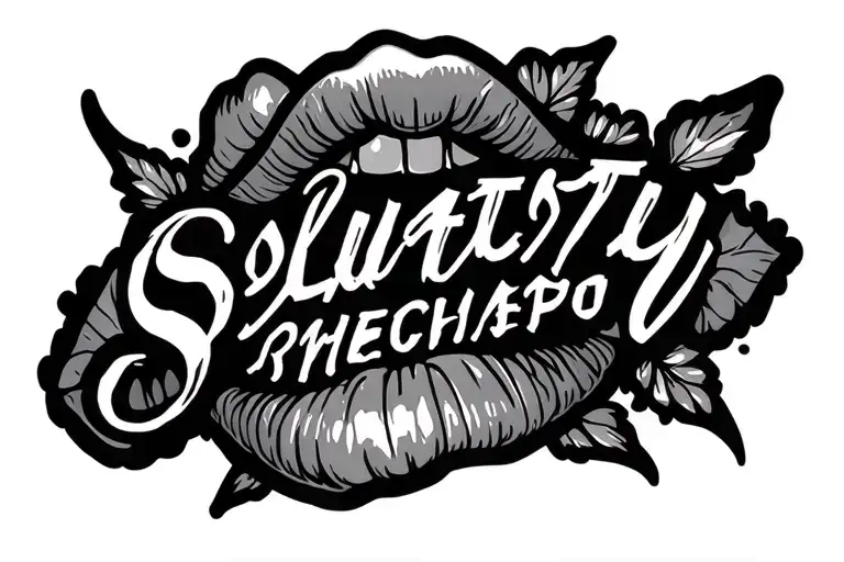 Slutty Meaning Tattoo Design For Women