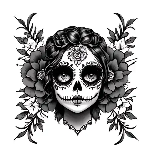 Day Of The Dead Girl Face