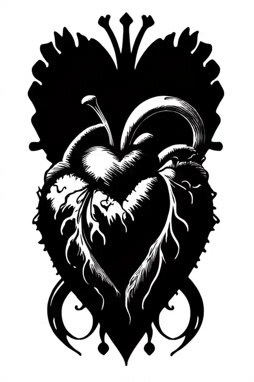 Shaded Heart Back Ground