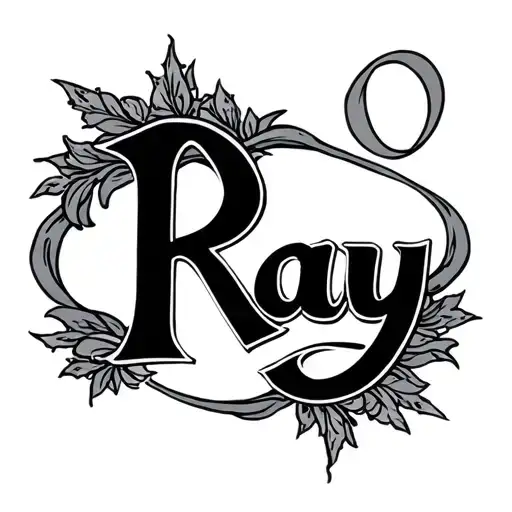 The Word Ray With A Small Design Around It