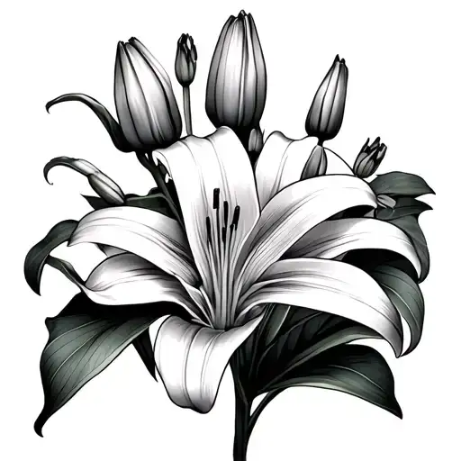 Field Of Lily From Above Pov