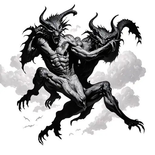 2 Demons Falling From The Sky