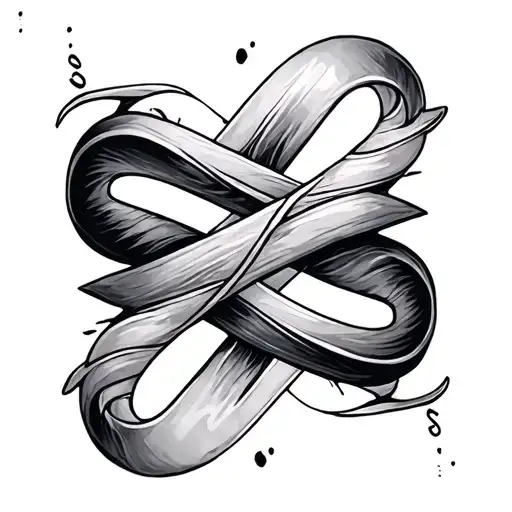 555 In A Infinity Symbol