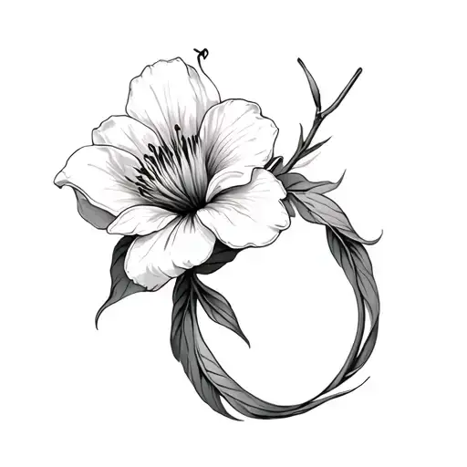 May And October Birth Flower Intertwined