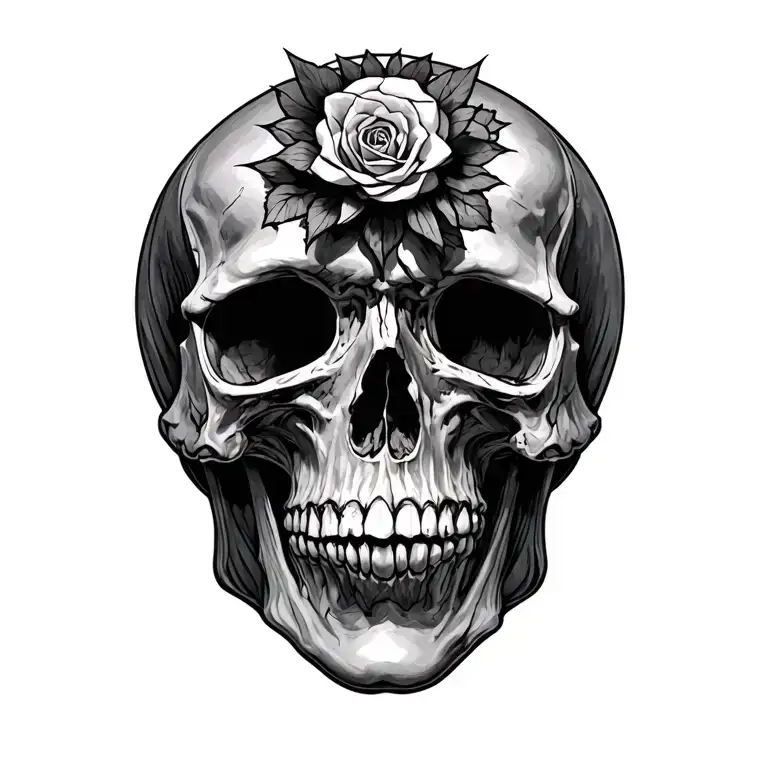 1714 And Skulls Representing Dark Periods