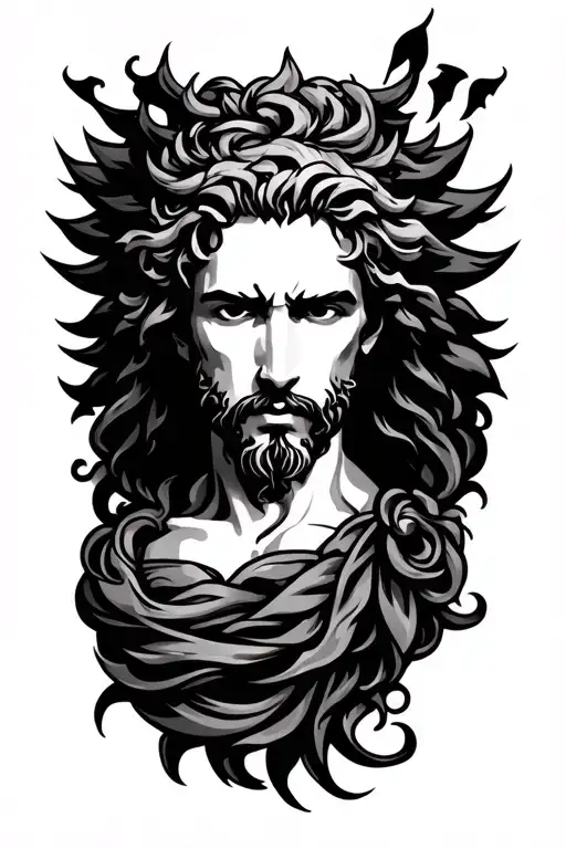 Greekgod Abs Tatoo Design