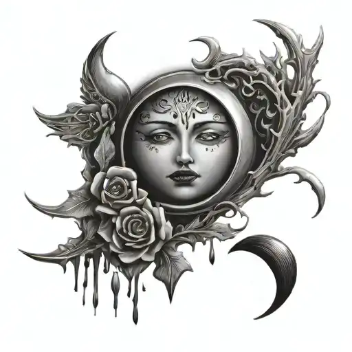 Crescent Moon Blood Tears