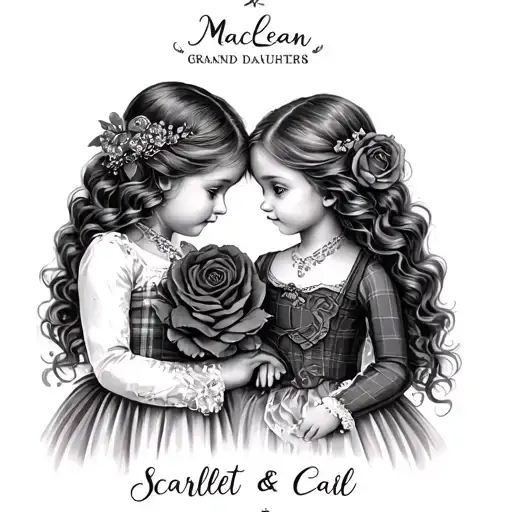 Maclean Tartan Grand Daughters Named Scarlett And Cali
