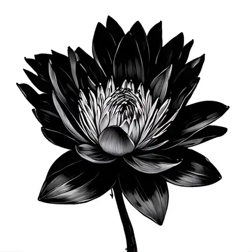 Water Lily And Marigold