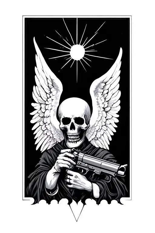 Angel Of Death With Gun