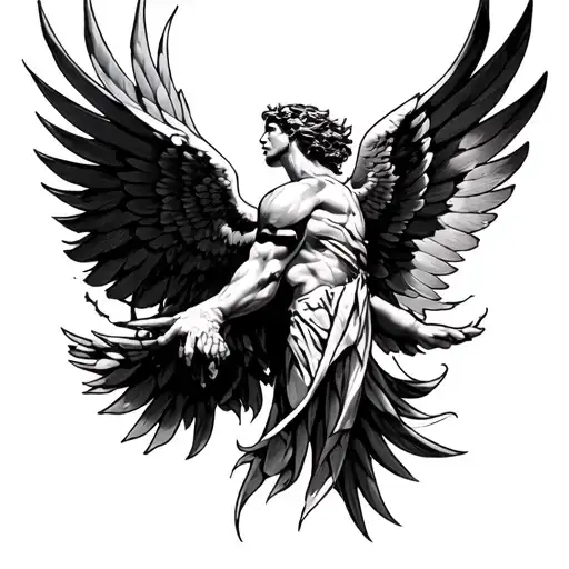 Icarus Sleeve Tattoo Design