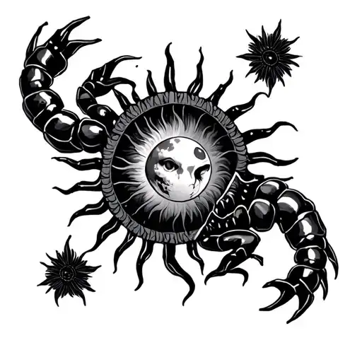 Scorpion Mandal Moon And Sun