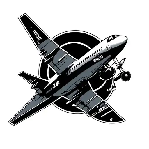 Fall Seven Times Stand Up Eight With Airplane Logo