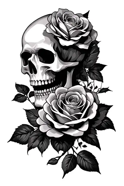 Skull And Roses