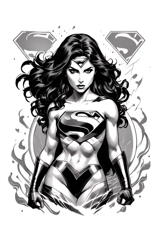 Superwoman Sign Surrounded