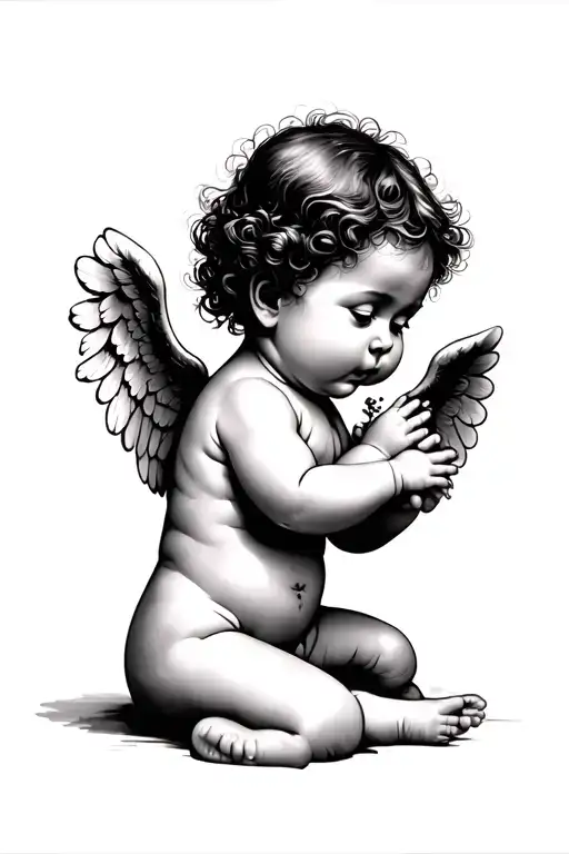 Baby Angel Playing