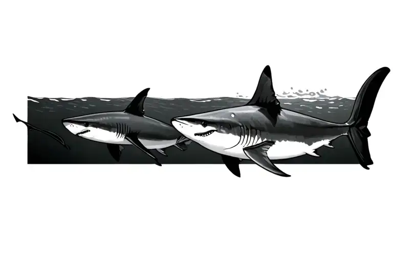 Matana Ray And Wale Shark Swimming Together In The Ocean