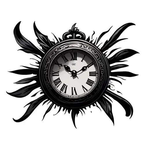 Clock And Inscription