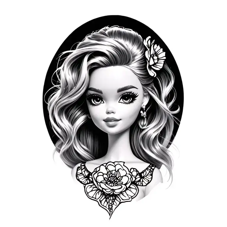 Neon Tattoo For Barbie