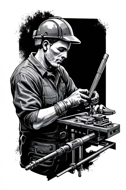 Mechanical Engineer Working