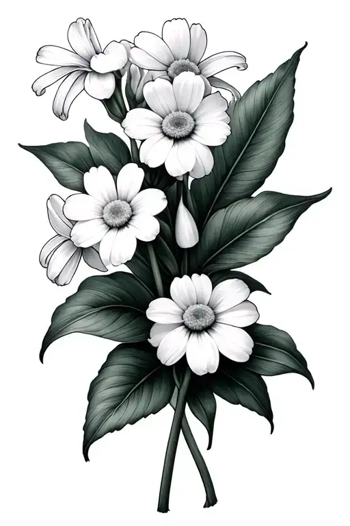 Lilly Of The Valley An Daisies