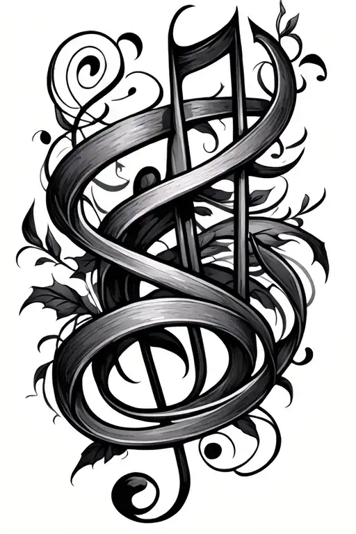 Music Notes Vine Wrapping