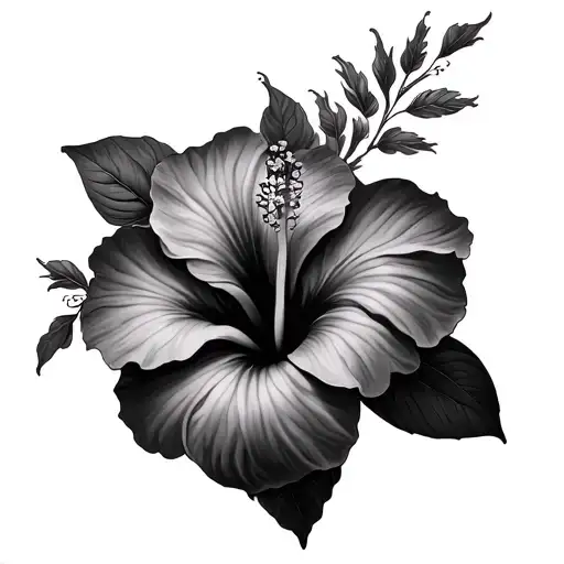 Name And Hibiscus Flower