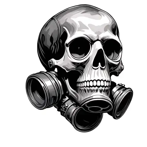 Skull And Gasmask
