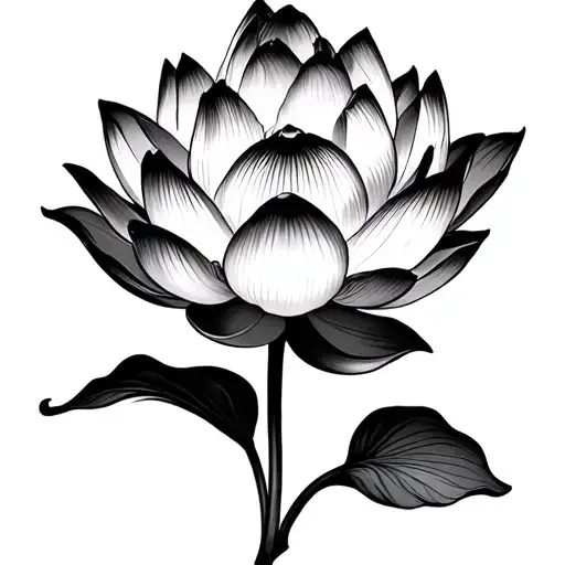 Lotus Flower Blooming In A Beuty Shape