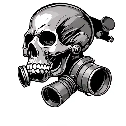 Skull And Gasmask