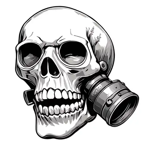 Skull With Gasmask